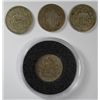 Image 1 : SHIELD NICKEL: 1866 VG, 1867 RAYS G, 1868 VG, 1869 G