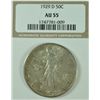 Image 1 : 1929-D WALKING LIBERTY HALF DOLLAR, ( NGC AU-55 )  CERT. WITH COIN,  NICE