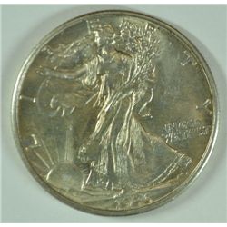 1936-D WALKING LIBERTY HALF DOLLAR,  MS-63+ NICE AND ORIGINAL