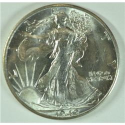 1940-S WALKING LIBERTY HALF DOLLAR, MS-65 GEM BLAZING WHITE