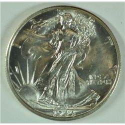 1944-D WALKING LIBERTY HALF DOLLAR, MS-65 GEM WHITE