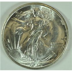 1945-S WALKING LIBERTY HALF DOLLAR,  MS-63 WHITE