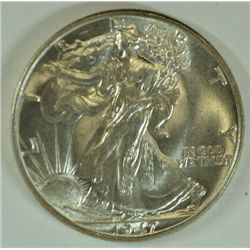 1947 WALKING LIBERTY HALF DOLLAR,  MS-64 WHITE