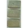 Image 2 : A SET OF THREE 3 OUNCE OLD POURED ENGELHARD .999 SILVER BARS