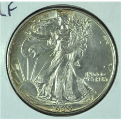 1939-D WALKING LIBERTY HALF DOLLAR MS62