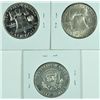 Image 2 : 3 HALF DOLLARS 1954-S XF, 1961 PROOF, 1970-S PROOF)