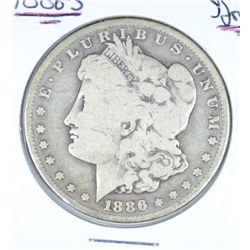 1886-S MORGAN DOLLAR G/VG