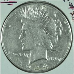 1934-S PEACE DOLLAR VF