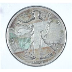 1916-D WALKING LIBERTY HALF DOLLAR GOOD