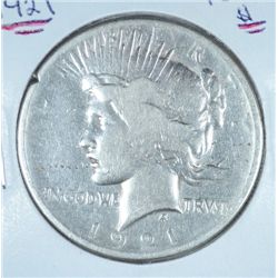 1921 PEACE DOLLAR AG