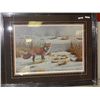 Image 1 : FRAMED LIMITED EDITION PRINT "WINTER HUNT - MARLA WILSON