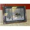 Image 1 : FRAMED LIMITED EDITION PRINT "MOOSE IN WOODS - DERK