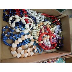 BOX OF ASSORTED COSTUME JEWELERY