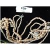 Image 1 : NECLACE & BRACLET SET - PEARL STRANDS - AS-IS