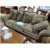 Image 2 : ELEGANT TRADITIONAL STYLE SOFA WITH CARVED SHOW WOOD AND MULTIPLE CUSHIONS