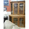 Image 1 : OAK CHINA CABINET /BUFFET - 2 PC