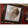 Image 2 : FRAMED PRINT "CHIEF BISON - ROBERT BATEMAN