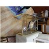 Image 2 : BRASS & GLASS END TABLES - 2