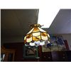 Image 1 : HANGING CEILING LAMP - LEADED GLASS