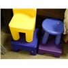 Image 1 : PLASTIC STEPS (2), STOOL AND CHAIR