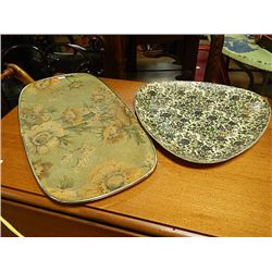 RETRO SERVING TRAYS - 2 TOTAL