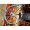 Image 1 : VINTAGE STEEL FARMERS WHEEL