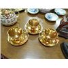 Image 1 : GOLD TEA CUPS & SAUCERS - 3