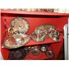 Image 1 : SHELF OF ASSORTED SILVER PLATE