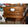 Image 1 : RS WILLIAMS PLAOLA STEEL BACK PLAYER PIANO - CIRCA 1920 - & STOOL - COMES WITH 4 ROLLS OF MUSIC