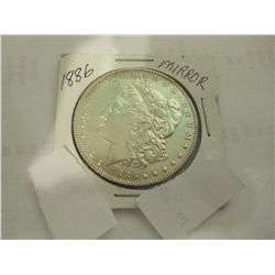 1886 MORGAN SILVER DOLLAR BU MS-63