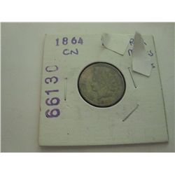 1864 INDIAN HEAD COPPER/NICKEL CENT XF-40