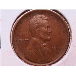 1909-S VDB Lincoln Cent XF40, Key Date