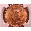 Image 1 : 1908 $20 Gold St. Gaudens MS62 NGC