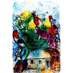 Chagall "Shofar" Ltd Edition Giclee, W/COA, 24"x16"