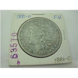 1881-O MORGAN SILVER DOLLAR
