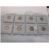 Image 1 : 8 BRILLIANT UNCIRCULATED OLD LINCOLN CENTS