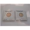 Image 1 : 2 RED BRILLIANT UNCIRCULATED LINCOLN CENTS 1955/57D