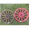 Image 3 : Pair Model T Wooden Spoke Front Wheel 20"
