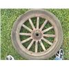 Image 2 : Model T Wooden Spoke Front Wheel 23" & Tire 30"