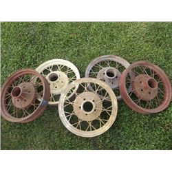 Set of Model A Wire Wheels