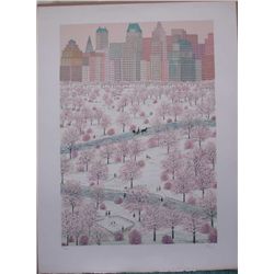 Francois (Fanch) Ledan, Spring Snow, Signed Litho