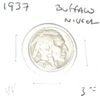 Image 1 : 1937 BUFFALO NICKEL RED BOOK VALUE IS $3.00+ *NICE EARLY VERY FINE GRADE*!! NICKEL CAME OUT OF SAFE!