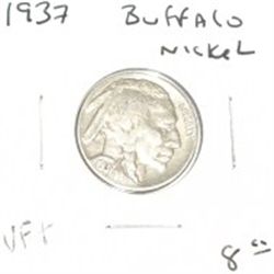 1937 BUFFALO NICKEL RED BOOK VALUE IS $8.00+ *NICE EARLY VERY FINE+ GRADE*!! NICKEL CAME OUT OF SAFE