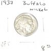 Image 1 : 1937 BUFFALO NICKEL RED BOOK VALUE IS $8.00+ *NICE EARLY VERY FINE+ GRADE*!! NICKEL CAME OUT OF SAFE