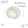 Image 1 : 1937 BUFFALO NICKEL RED BOOK VALUE IS $18.00+ *NICE EARLY AU HIGH GRADE*!! NICKEL CAME OUT OF SAFE!