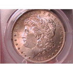 1884-O MORGAN SILVER DOLLAR PCGS MS-64