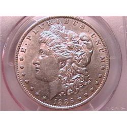 1886-O Morgan Dollar Ch AU53 PCGS