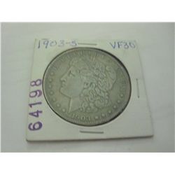 1903-S MORGAN SILVER DOLLAR VF-30