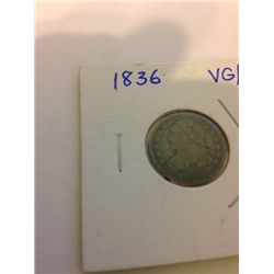 1836 Bust Dime VG