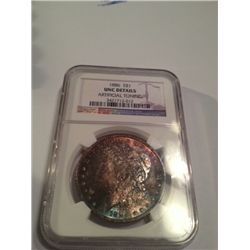 1886 MORGAN DOLLAR MS-65 TONED NGC DETAILS